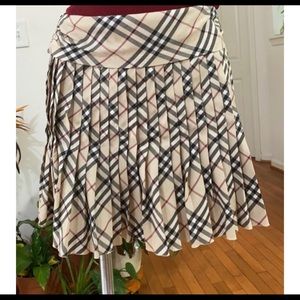 Burberry London Blue Label Plaited Mini Skirt